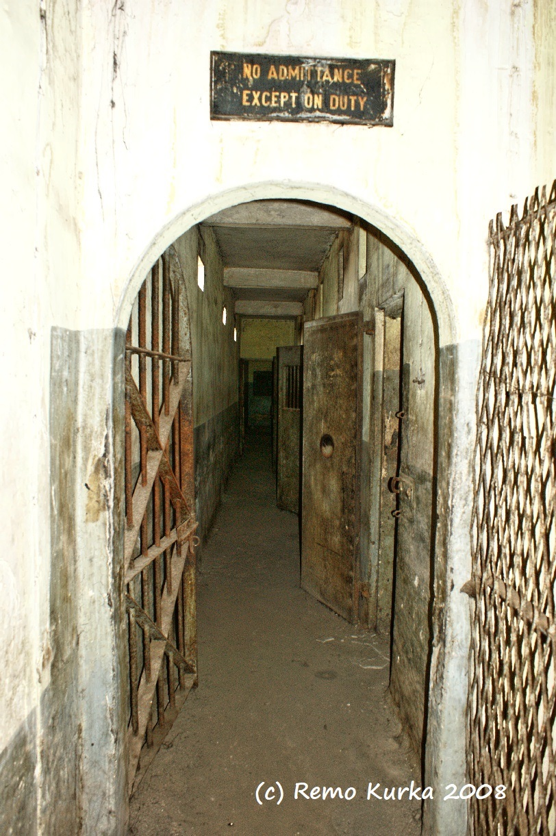 The Cell area, Kwame Nkrumah was held, in one of these cells, where he plotted the independence of Ghana, at Fort Ussher! Photo shot by Remo Kurka, 2008, during his ussher discovery tour, Accra, Ghana.